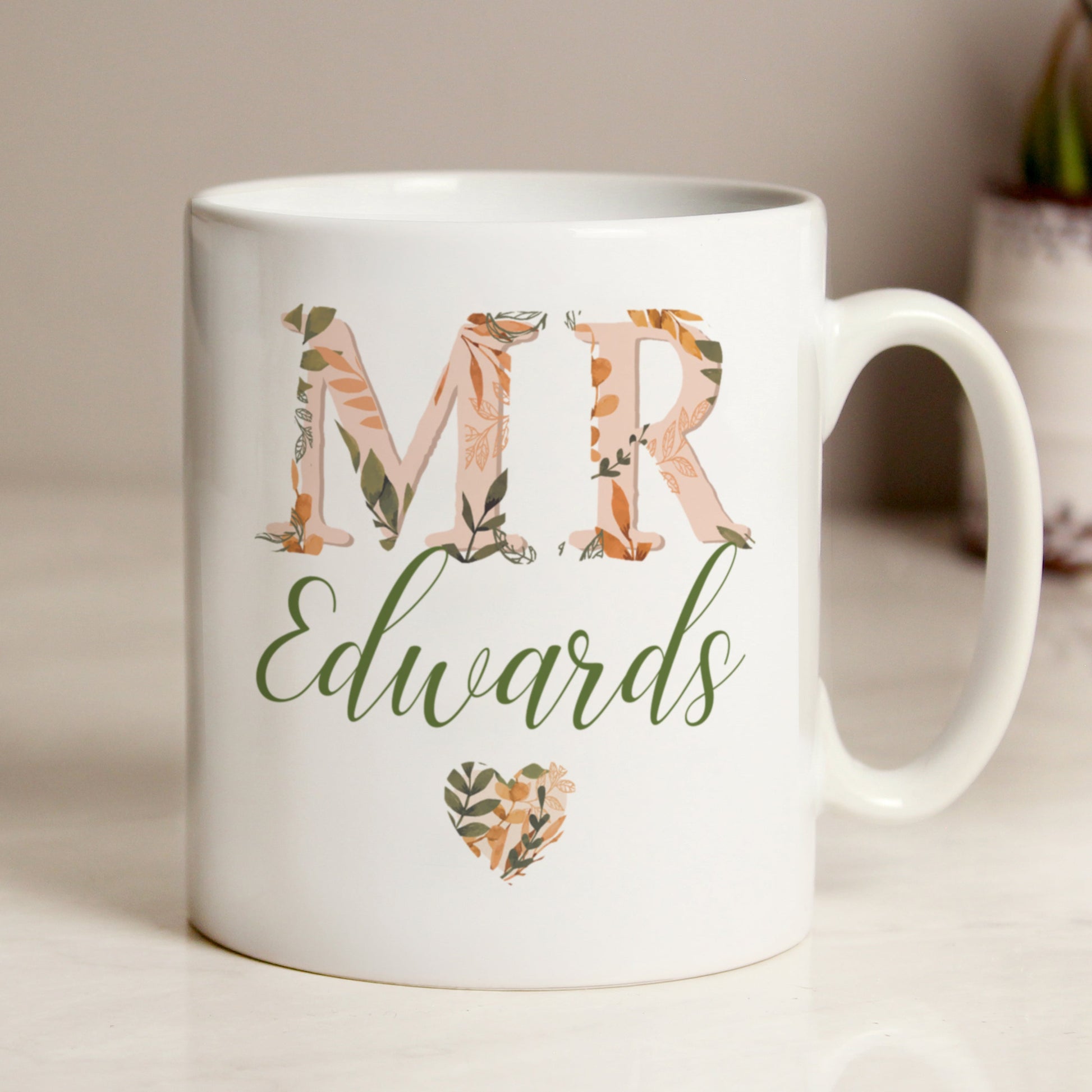 Personalised Mr Autumnal Mug Peach Bomb Fashion, Jewellery, Homeware & Gifts Mugs