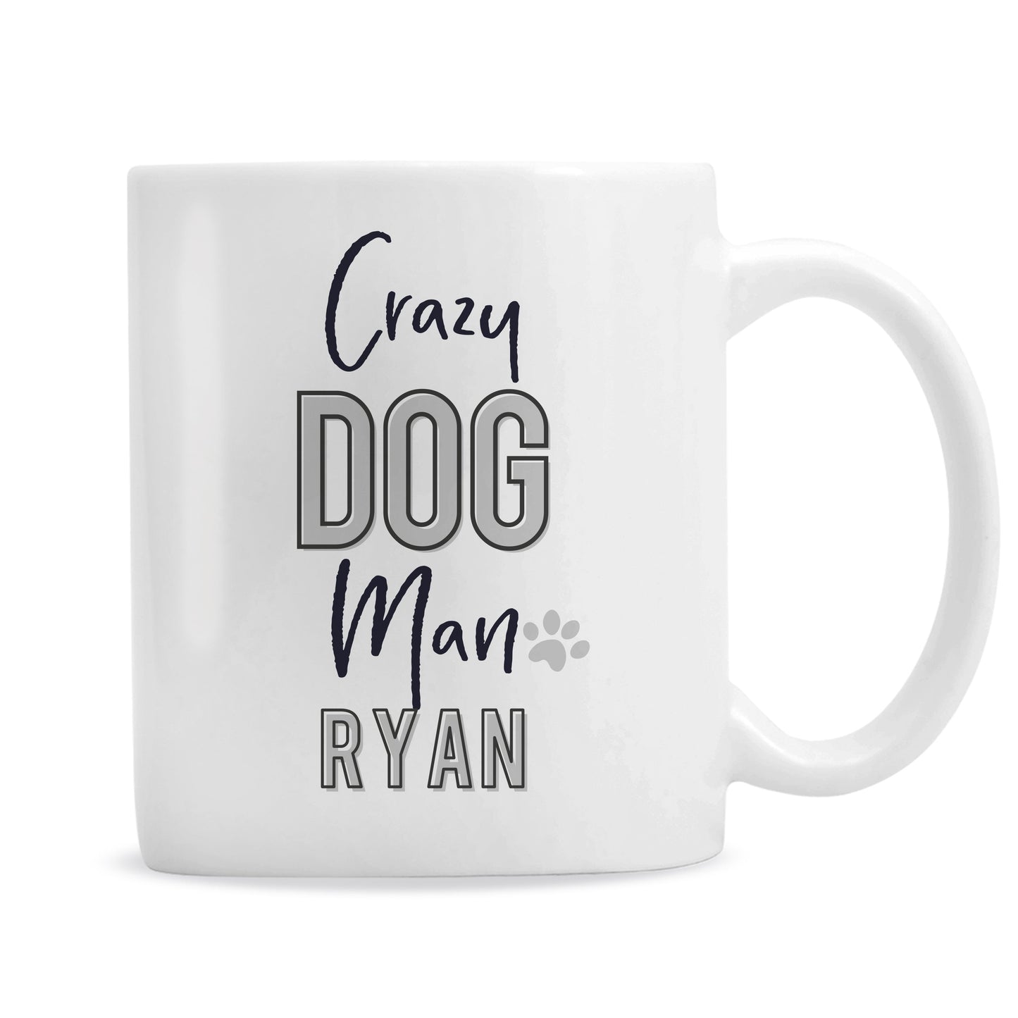 Personalised Crazy Dog Man Mug Peach Bomb Fashion, Jewellery, Homeware & Gifts Mugs