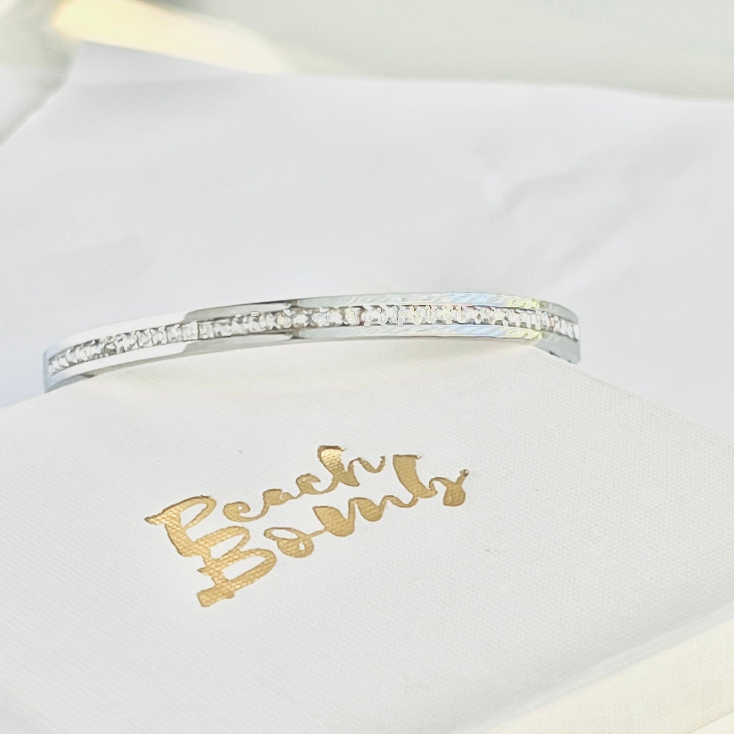 silver bracelet for women hinged bangle mothers day gift present daughter birthday sister friend auntie girlfriend