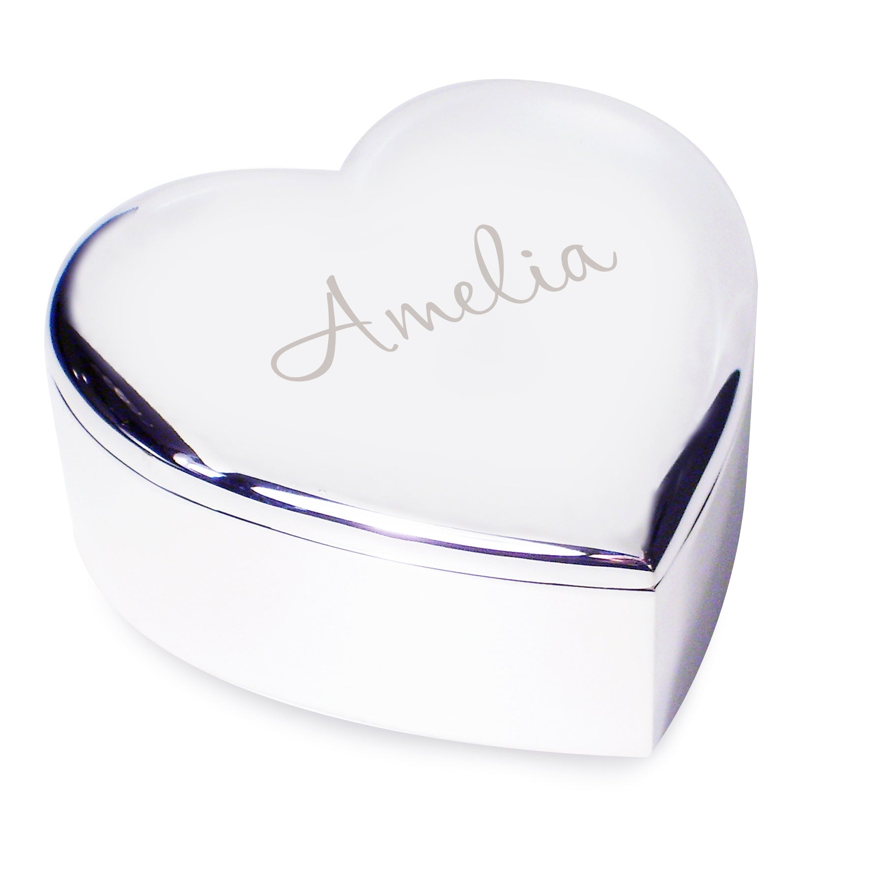 Personalised Name Only Heart Trinket Box Peach Bomb Fashion, Jewellery, Homeware & Gifts Trinket, Jewellery & Keepsake Boxes