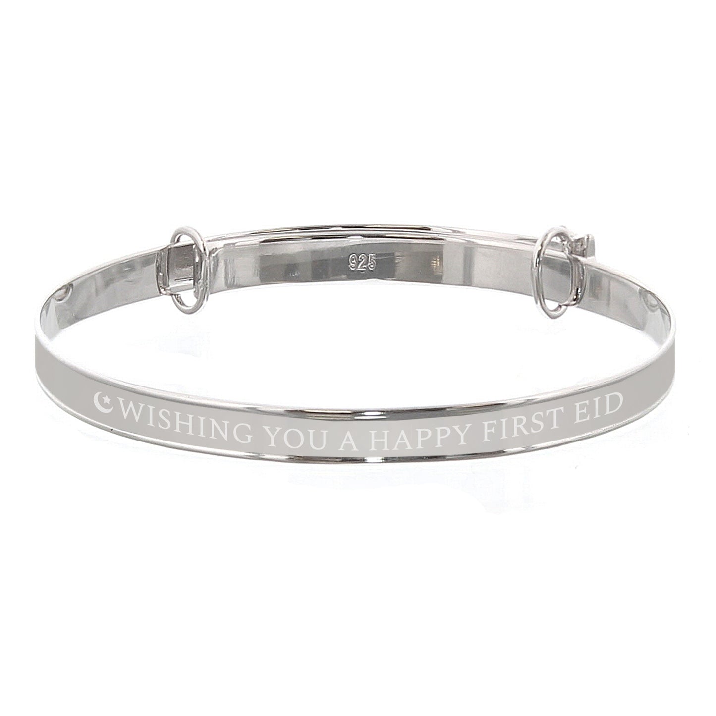 Personalised Eid Sterling Silver Childs Expanding Diamante Star Bracelet Peach Bomb Fashion, Jewellery, Homeware & Gifts Trinket, Jewellery & Keepsake Boxes