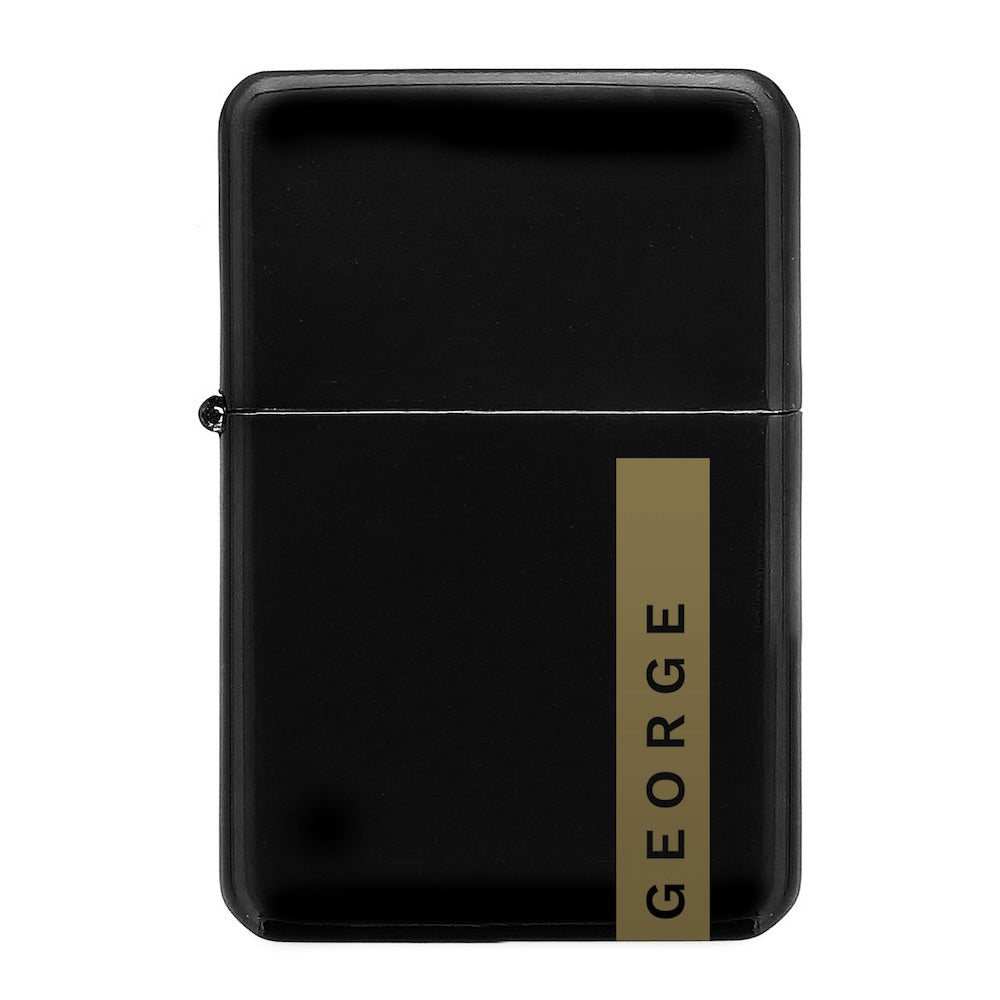 Personalised Name Only Black or Silver Lighter Peach Bomb Fashion, Jewellery, Homeware & Gifts