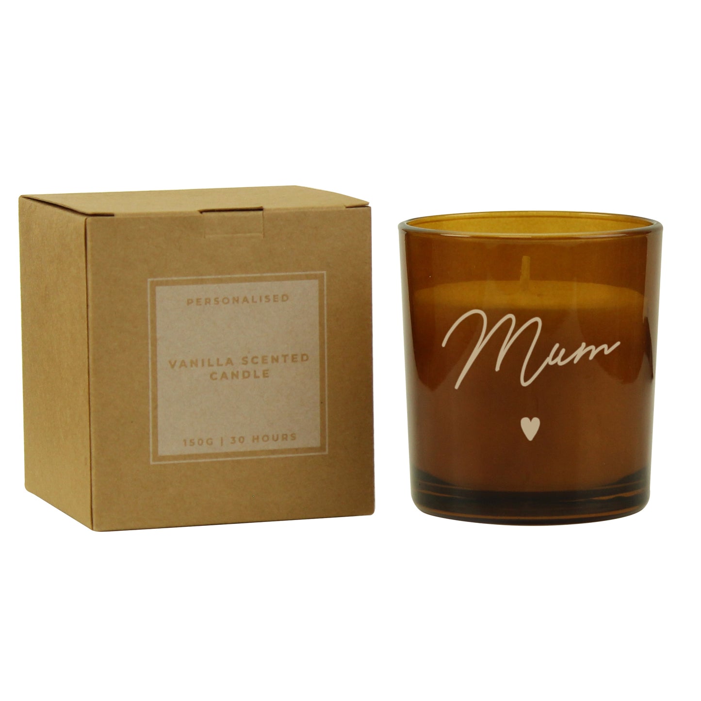 candle gift for mum mother christmas personalised