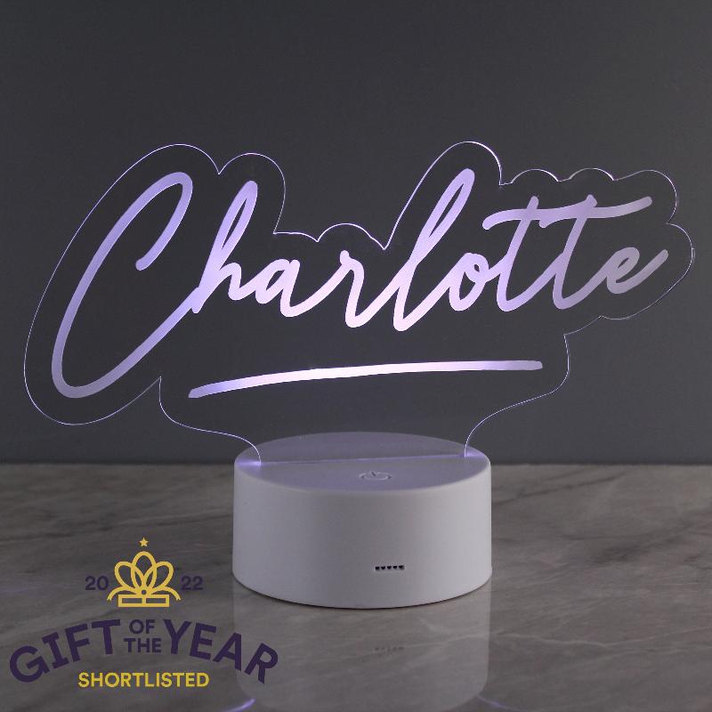 personalised light gift for her him kid children nightlight night light desk light son daughter cousin teenager birthday christmas