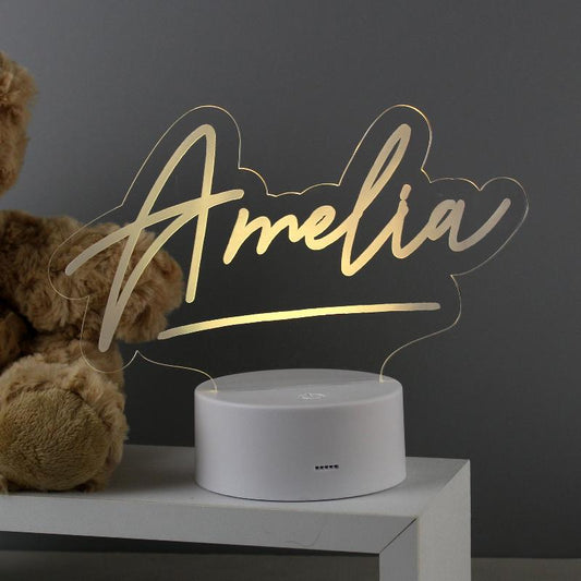 personalised light gift for her him kid children nightlight night light desk light son daughter cousin teenager birthday christmas