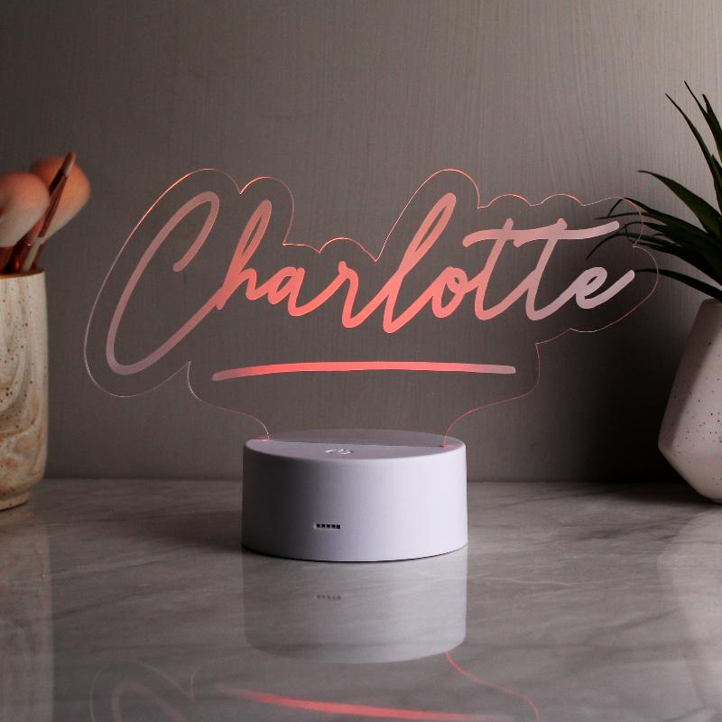personalised light gift for her him kid children nightlight night light desk light son daughter cousin teenager birthday christmas