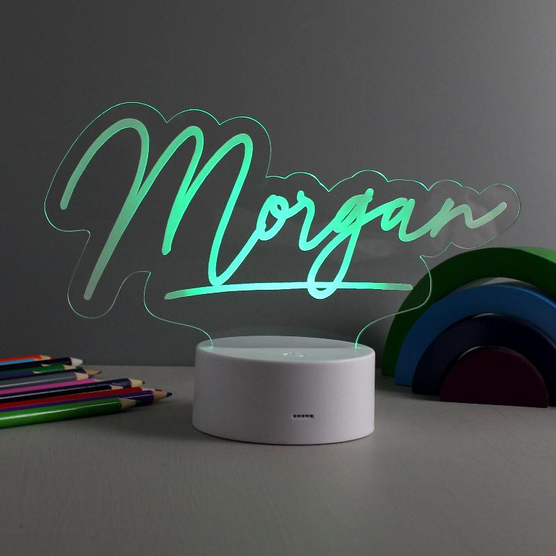 personalised light gift for her him kid children nightlight night light desk light son daughter cousin teenager birthday christmas