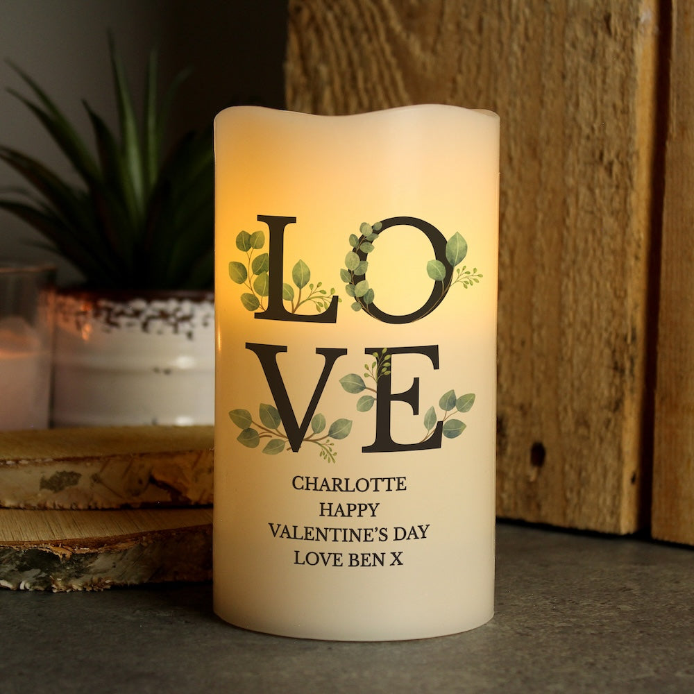 love candle gift for her LED sister mother auntie girlfriend wife partner mothers day valentines