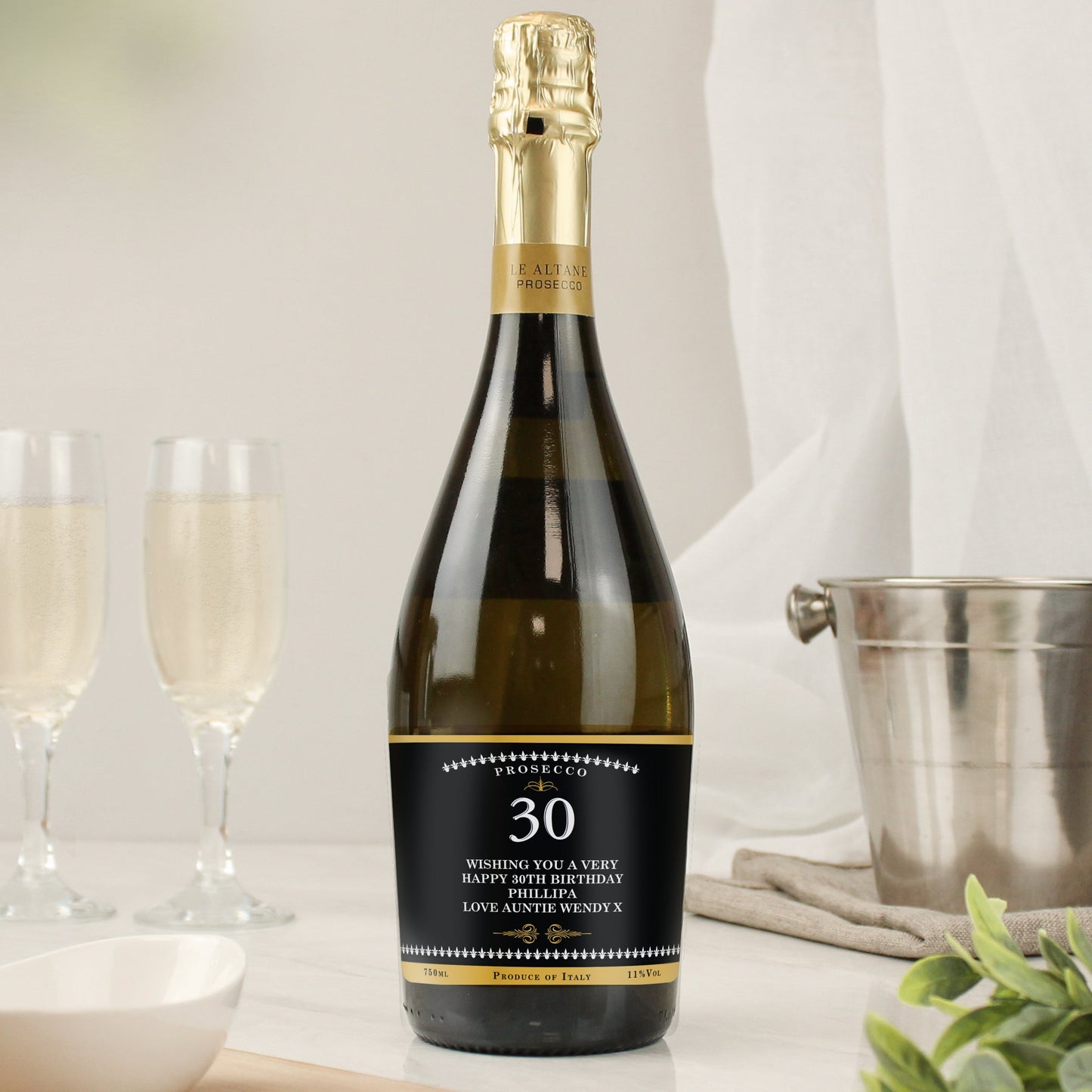Personalised Birthday And Anniversary Bottle of Prosecco Peach Bomb Fashion, Jewellery, Homeware & Gifts Alcohol