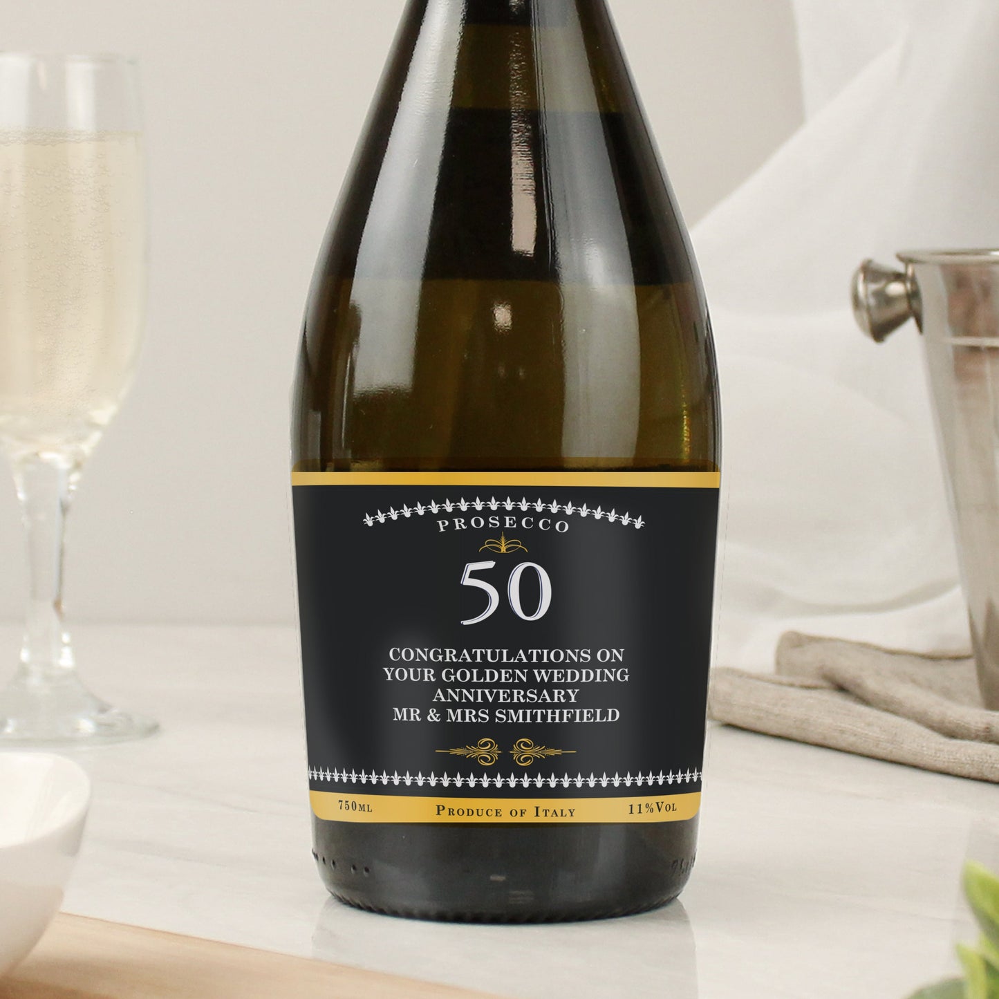 Personalised Birthday And Anniversary Bottle of Prosecco Peach Bomb Fashion, Jewellery, Homeware & Gifts Alcohol