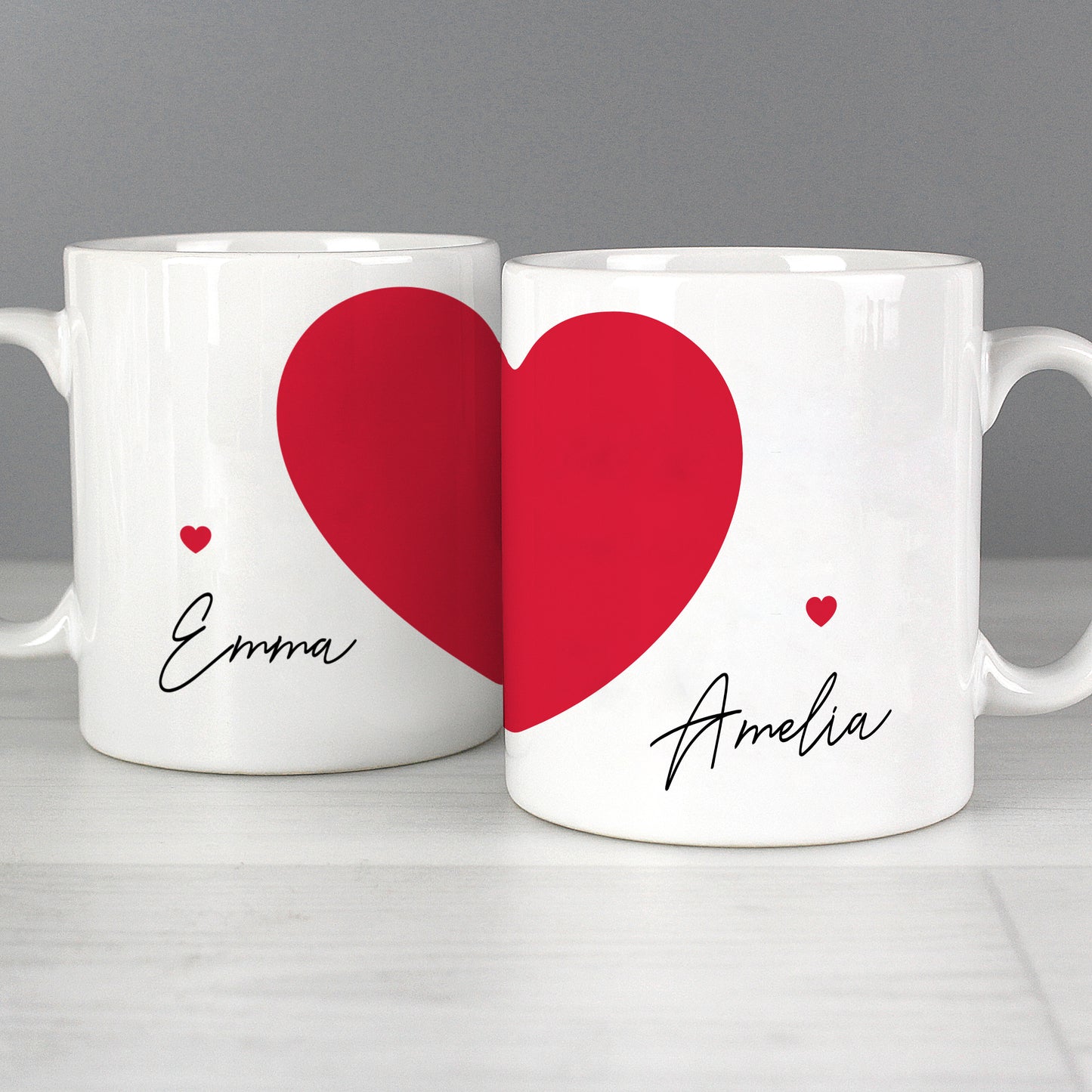 Two Hearts Mug Set Personalised