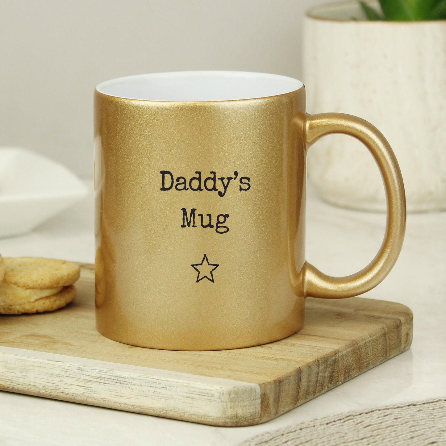 Personalised Free Text Gold Mug Peach Bomb Fashion, Jewellery, Homeware & Gifts Mugs