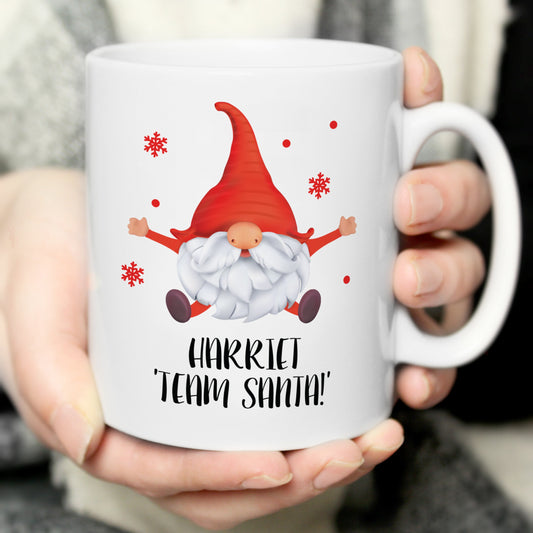 Personalised Red Gonk Christmas Mug Peach Bomb Fashion, Jewellery, Homeware & Gifts Mugs