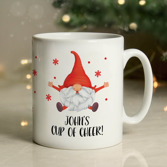 Personalised Red Gonk Christmas Mug Peach Bomb Fashion, Jewellery, Homeware & Gifts Mugs