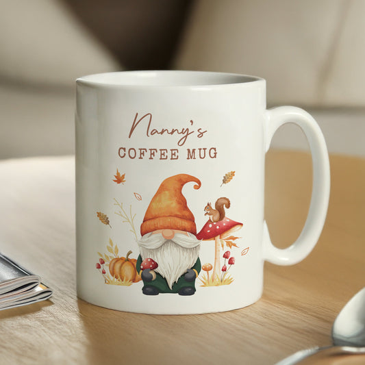 Personalised Autumn Gonk Mug Peach Bomb Fashion, Jewellery, Homeware & Gifts Mugs
