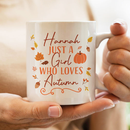 Personalised Loves Autumn Mug Peach Bomb Fashion, Jewellery, Homeware & Gifts Mugs