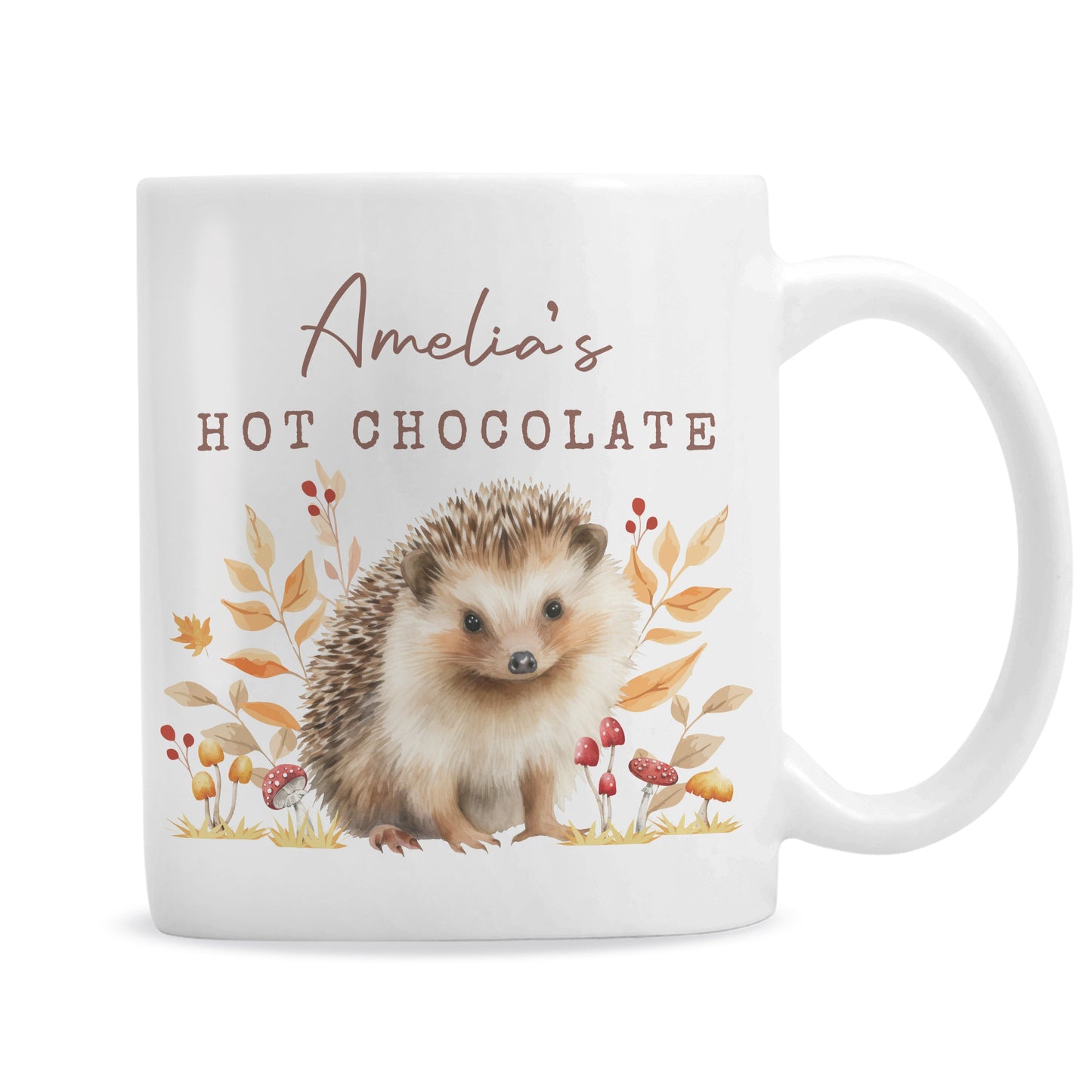 Personalised Hedgehog Mug Peach Bomb Fashion, Jewellery, Homeware & Gifts Mugs