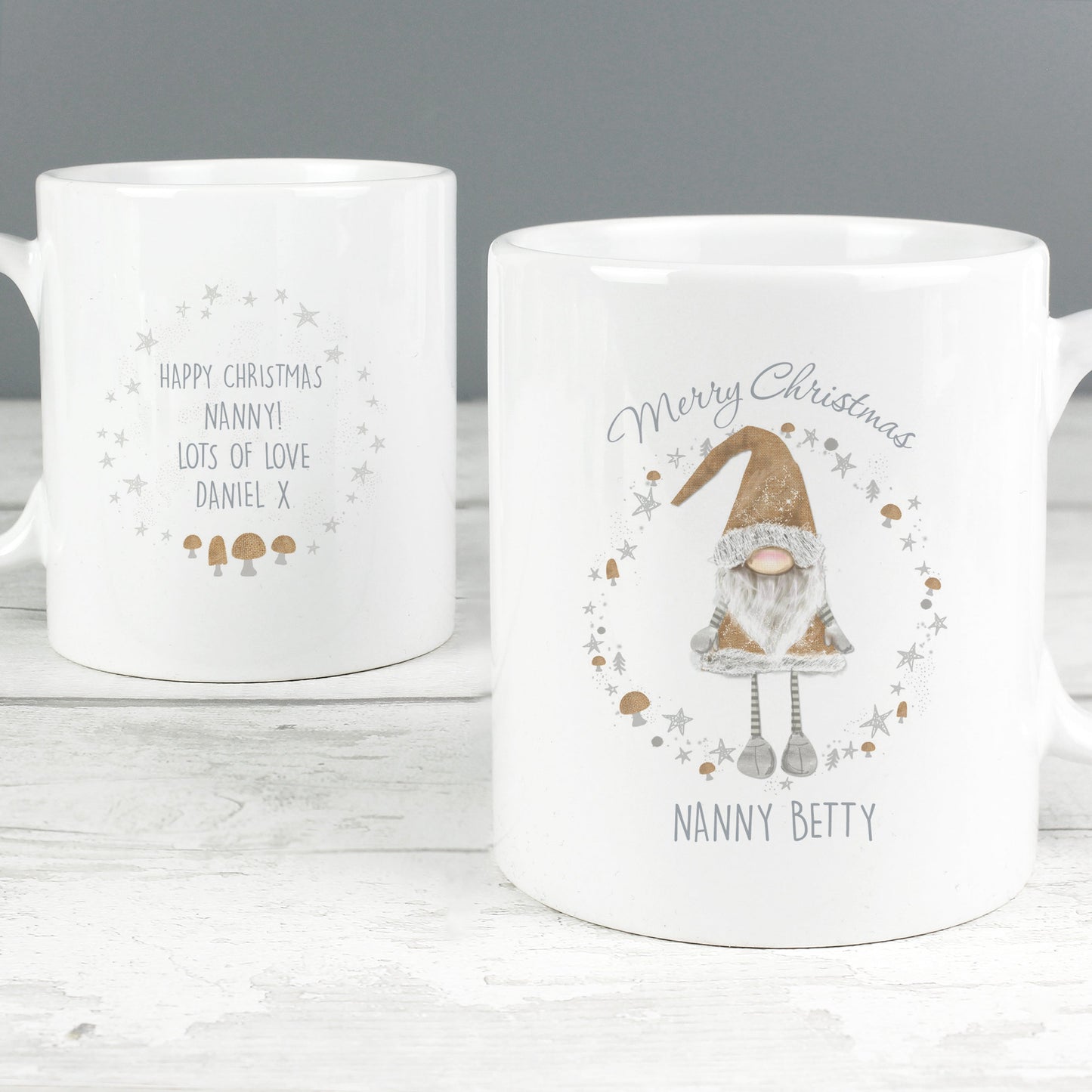 Personalised Christmas Gonk Mug Peach Bomb Fashion, Jewellery, Homeware & Gifts Mugs