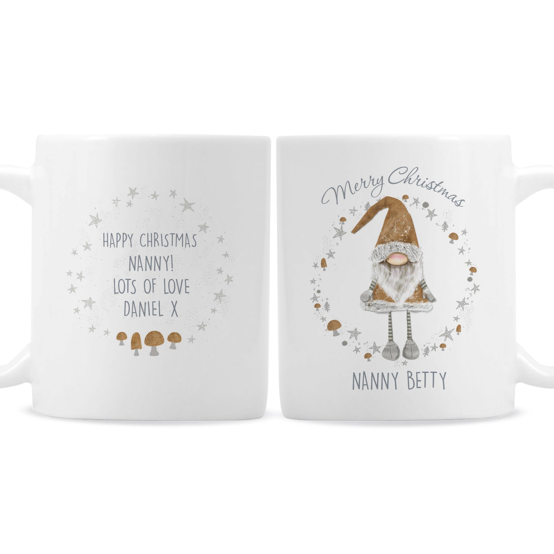 Personalised Christmas Gonk Mug Peach Bomb Fashion, Jewellery, Homeware & Gifts Mugs