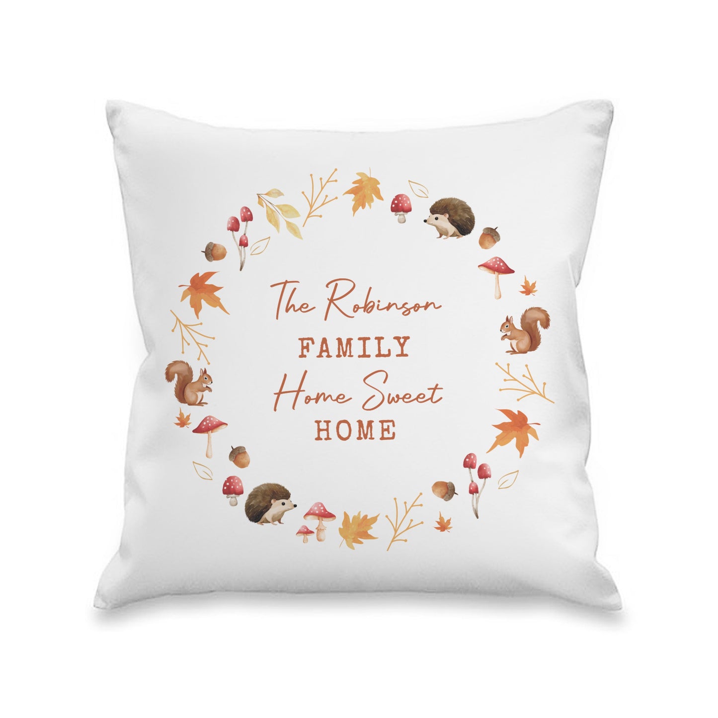 Personalised Autumn Cushion Peach Bomb Fashion, Jewellery, Homeware & Gifts Textiles