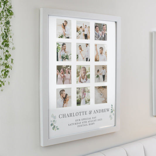 Personalised Wedding White Multi Photo Frame Peach Bomb Fashion, Jewellery, Homeware & Gifts Photo Frames, Albums and Guestbooks