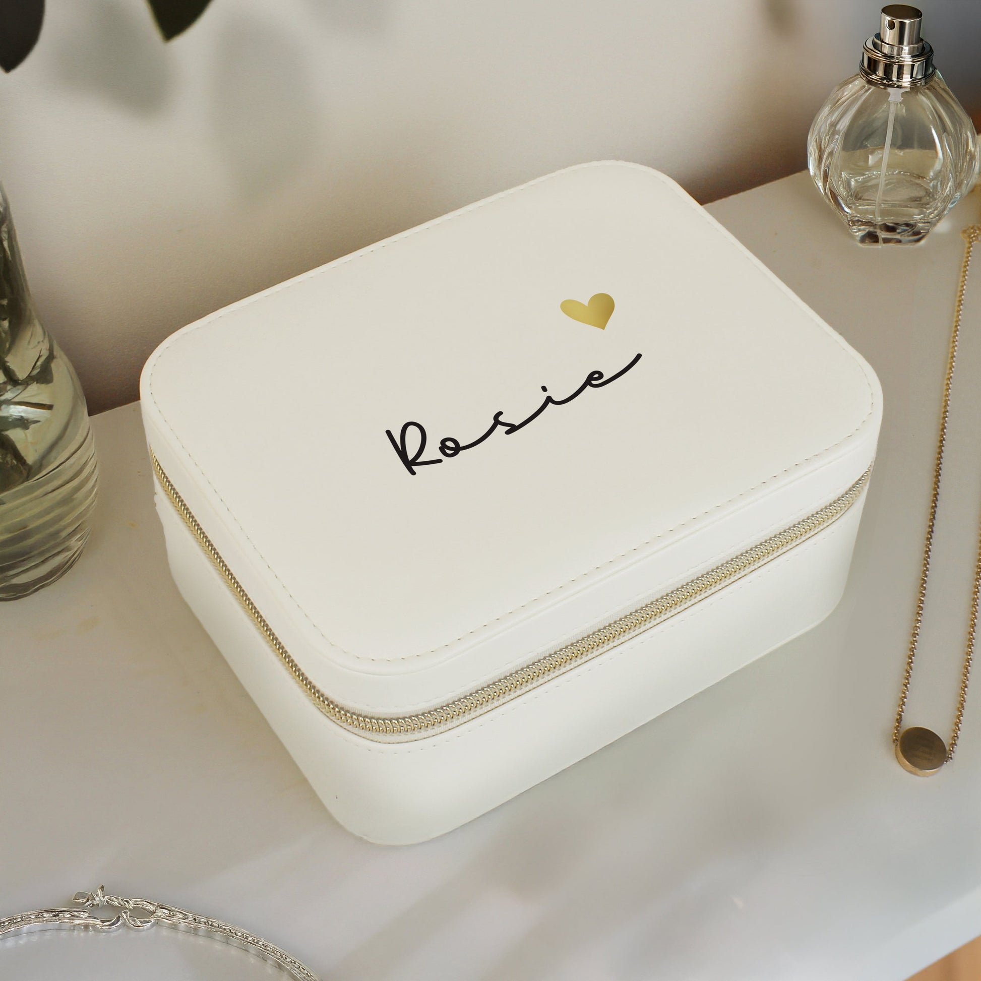 Personalised Travel Jewellery Box Peach Bomb Fashion, Jewellery, Homeware & Gifts Trinket, Jewellery & Keepsake Boxes