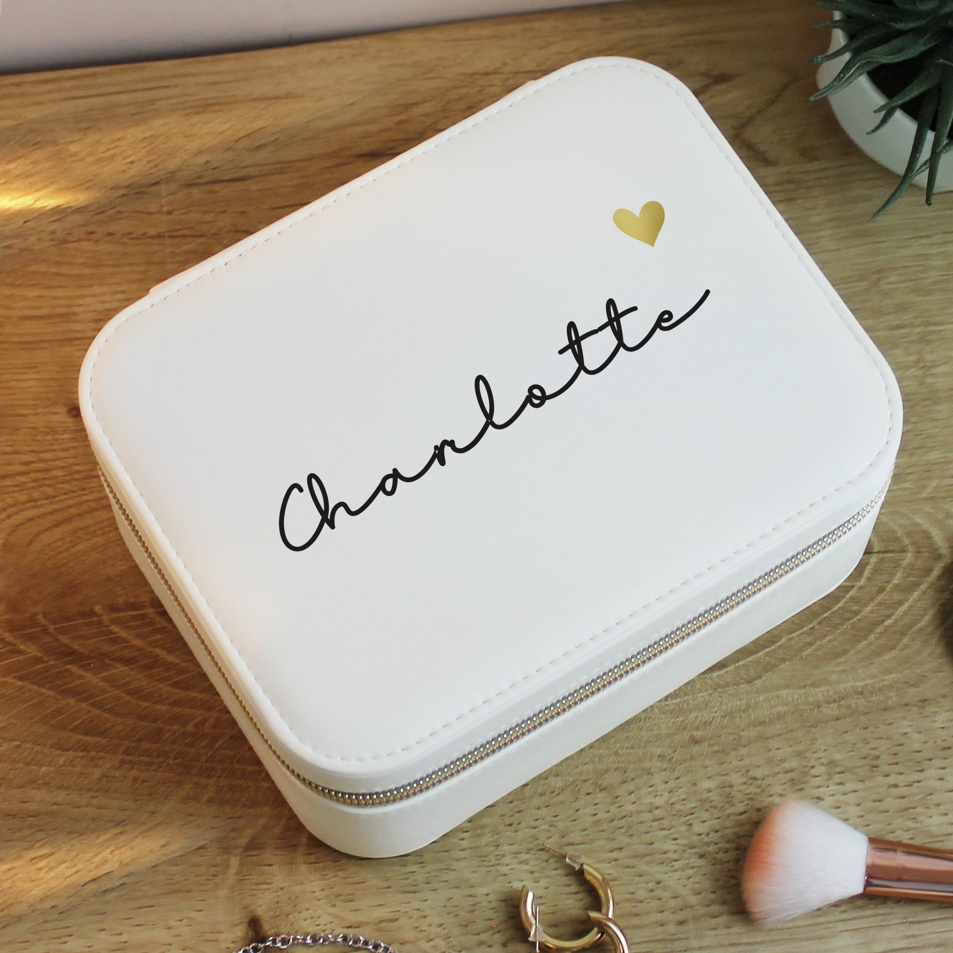 Personalised Travel Jewellery Box Peach Bomb Fashion, Jewellery, Homeware & Gifts Trinket, Jewellery & Keepsake Boxes