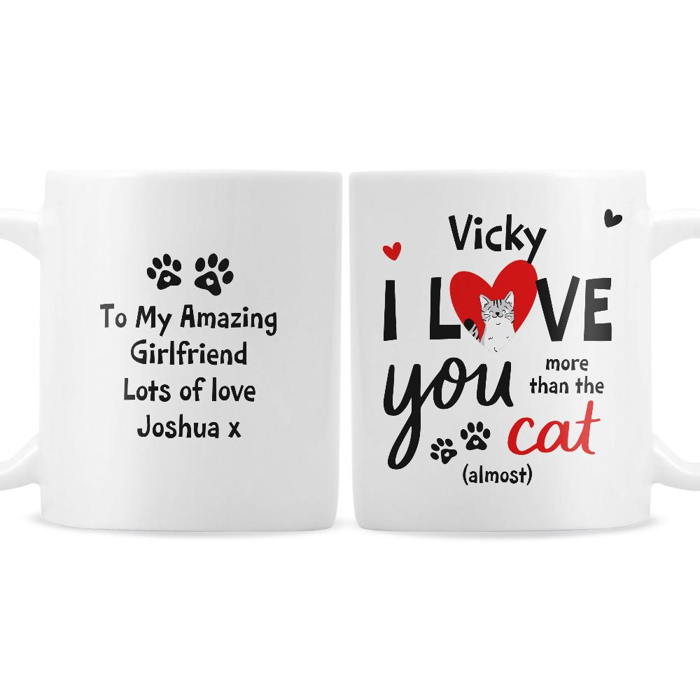 peach bomb personalised mens womens
christmas present gift box love cat