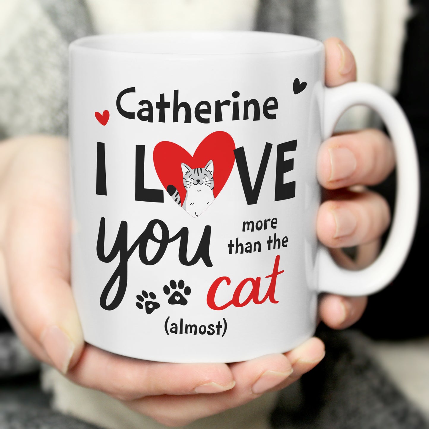 peach bomb personalised mens womens christmas present gift box love cat