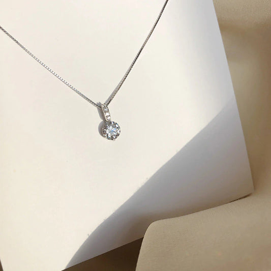 Sparkling Sterling Silver Cubic Zirconia Drop Pendant Peach Bomb Fashion, Jewellery, Homeware & Gifts Jewellery