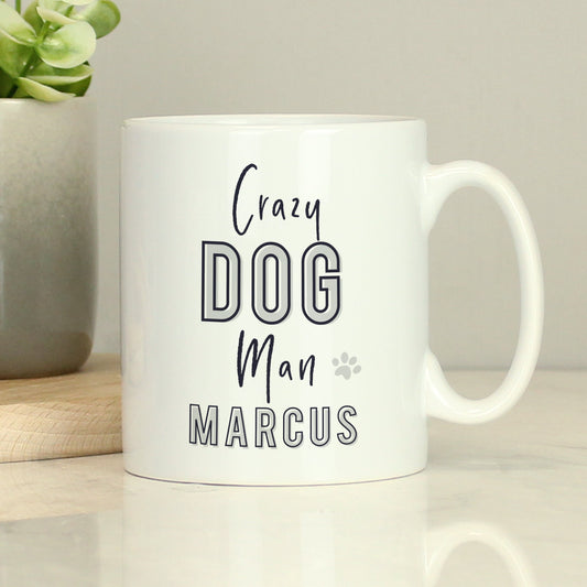 Personalised Crazy Dog Man Mug Peach Bomb Fashion, Jewellery, Homeware & Gifts Mugs