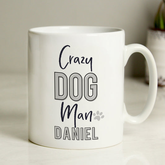 Personalised Crazy Dog Man Mug Peach Bomb Fashion, Jewellery, Homeware & Gifts Mugs