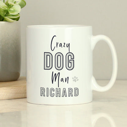 Personalised Crazy Dog Man Mug Peach Bomb Fashion, Jewellery, Homeware & Gifts Mugs