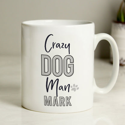 Personalised Crazy Dog Man Mug Peach Bomb Fashion, Jewellery, Homeware & Gifts Mugs