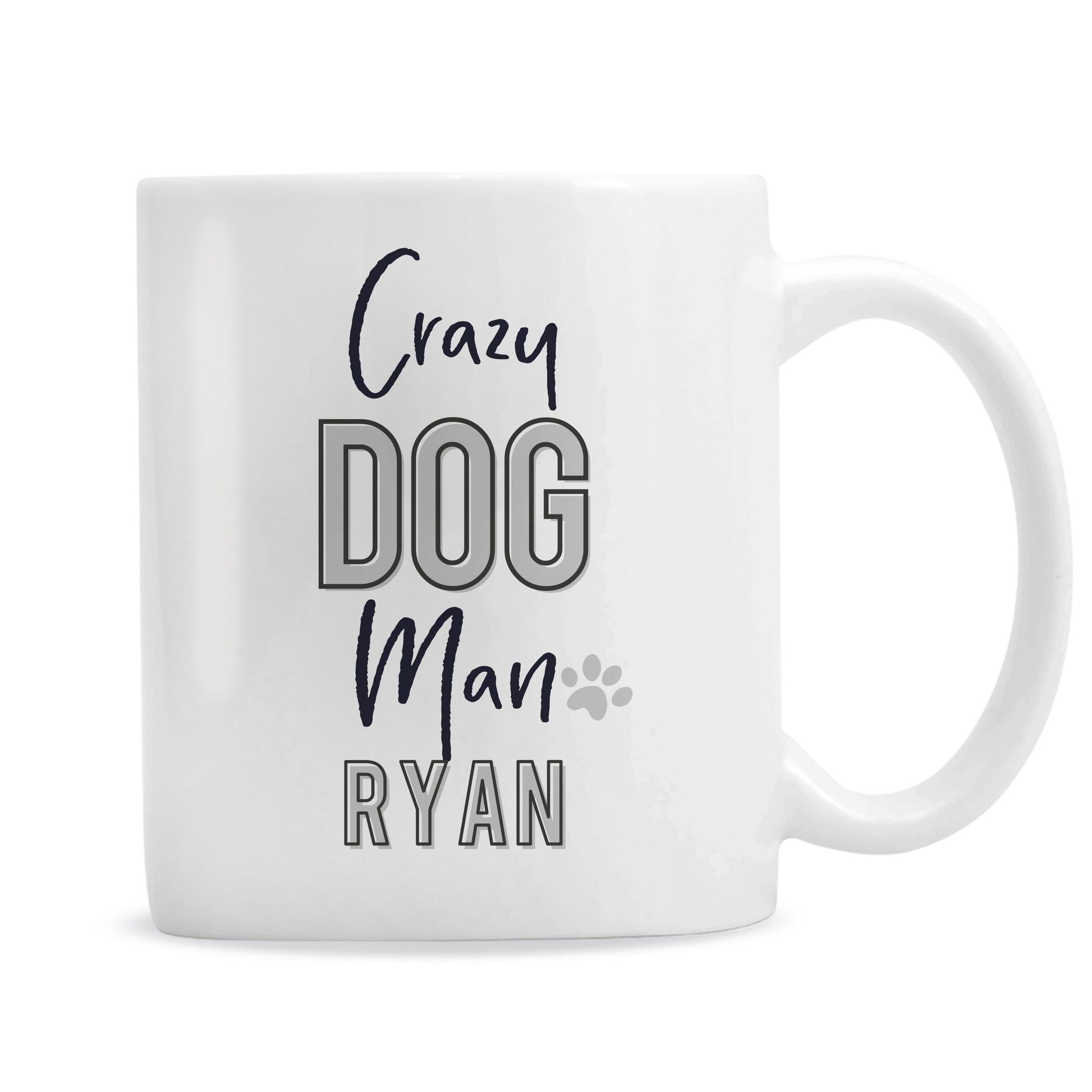 Personalised Crazy Dog Man Mug Peach Bomb Fashion, Jewellery, Homeware & Gifts Mugs