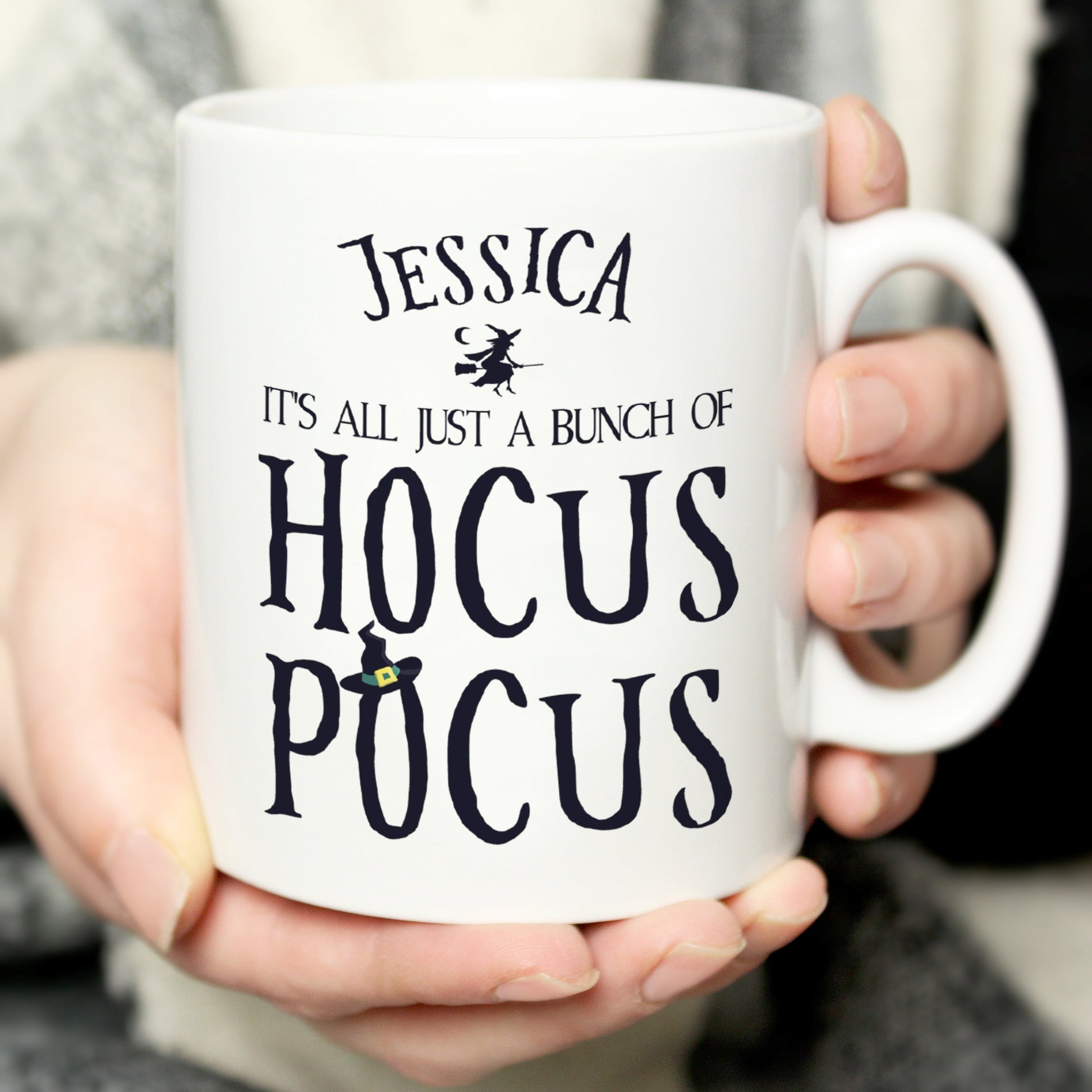 Personalised Halloween Hocus Pocus Mug Peach Bomb Fashion, Jewellery, Homeware & Gifts Mugs