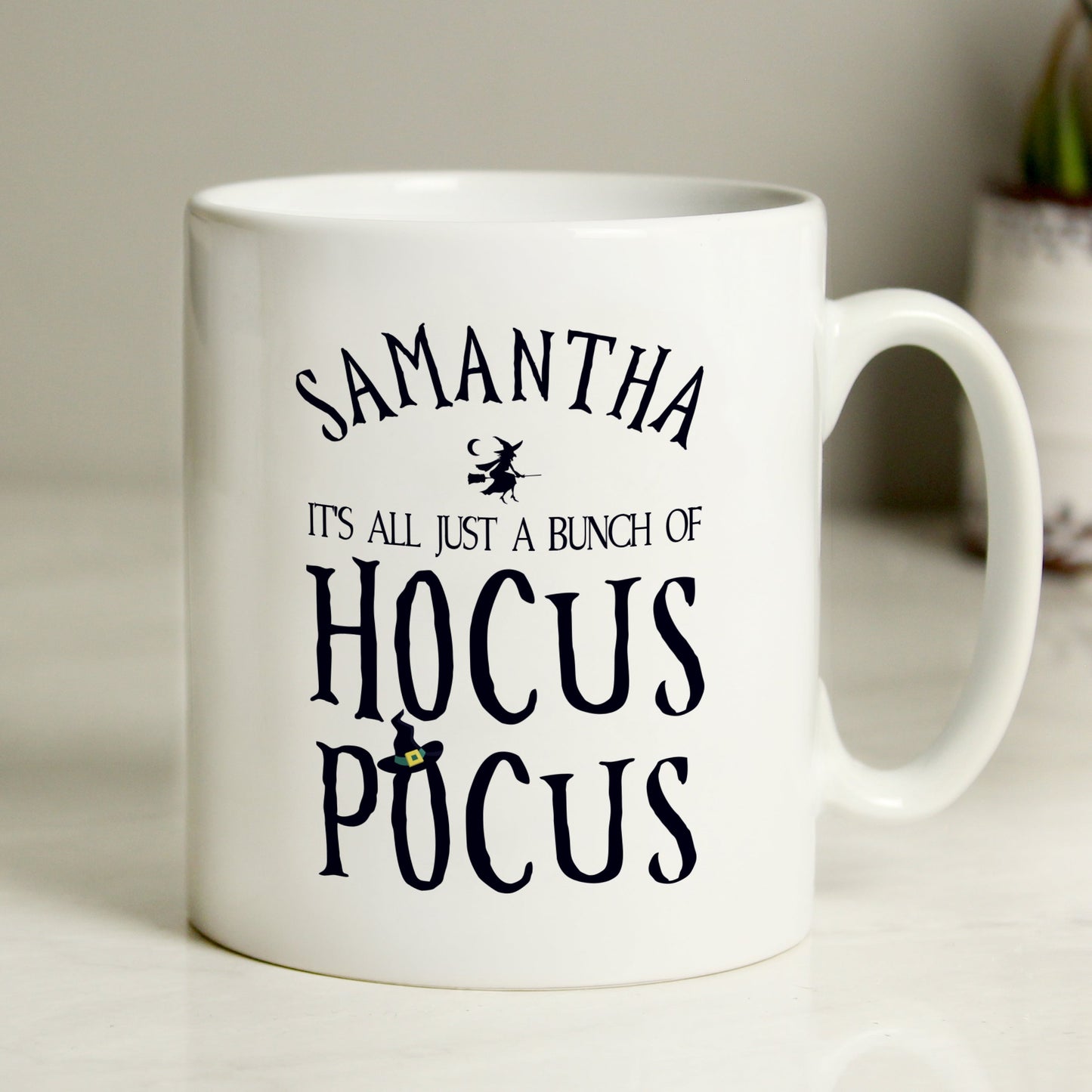 Personalised Halloween Hocus Pocus Mug Peach Bomb Fashion, Jewellery, Homeware & Gifts Mugs