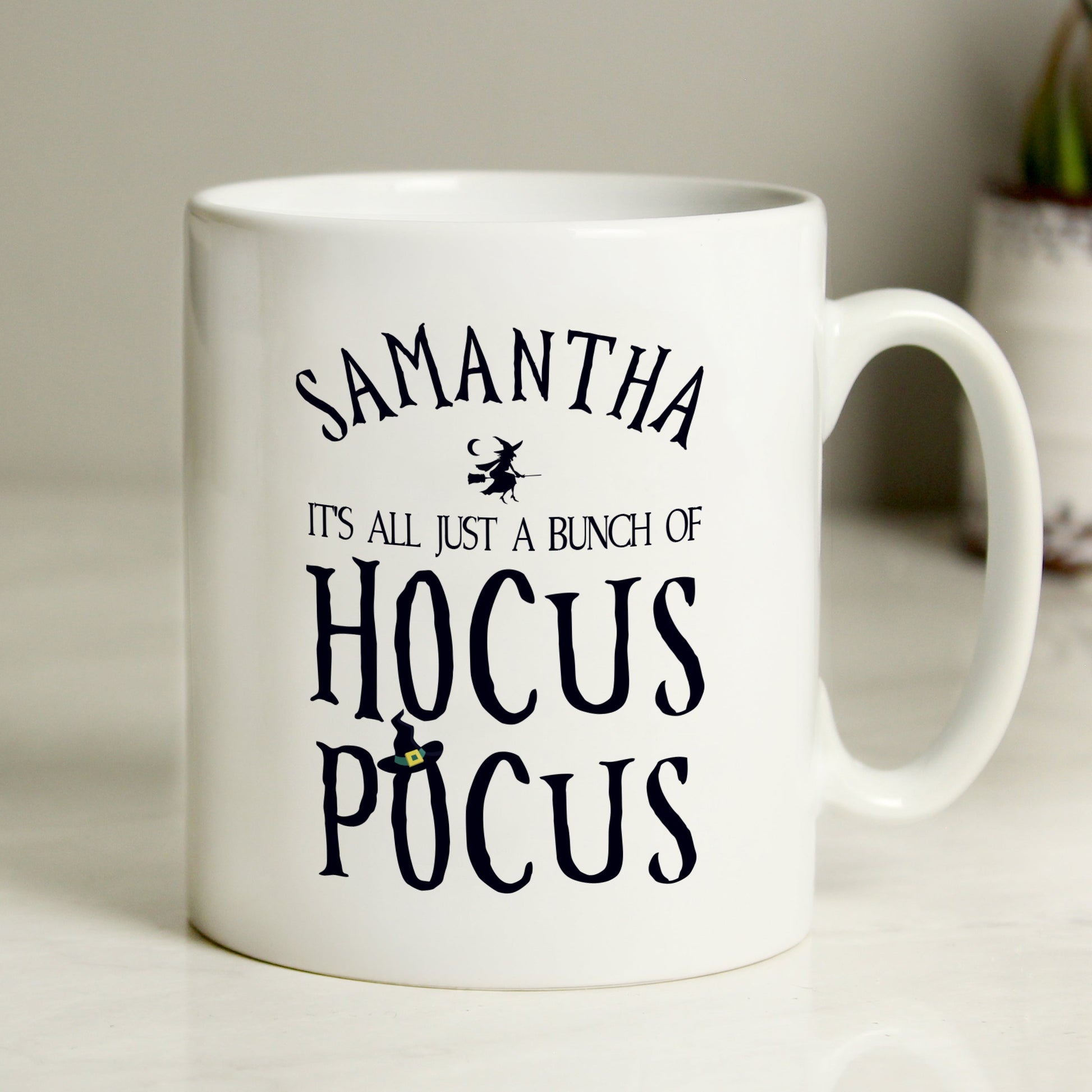 Personalised Halloween Hocus Pocus Mug Peach Bomb Fashion, Jewellery, Homeware & Gifts Mugs