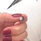 Silver Earrings for Women and Men. Sparkling Diamond Stud Style in Gift Box