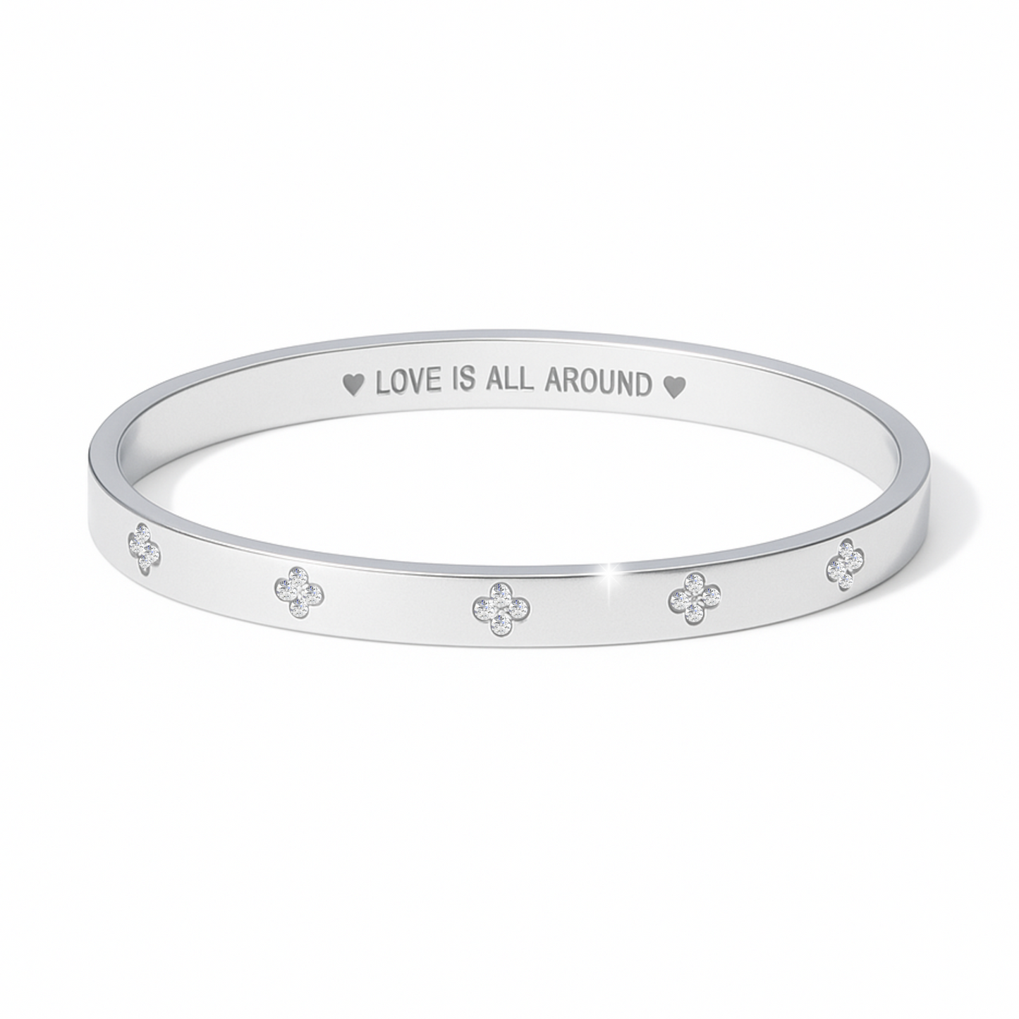 love bangle silver bracelet bangle clover cartier for women gift for her birthday sister mother mum wife jewellery 