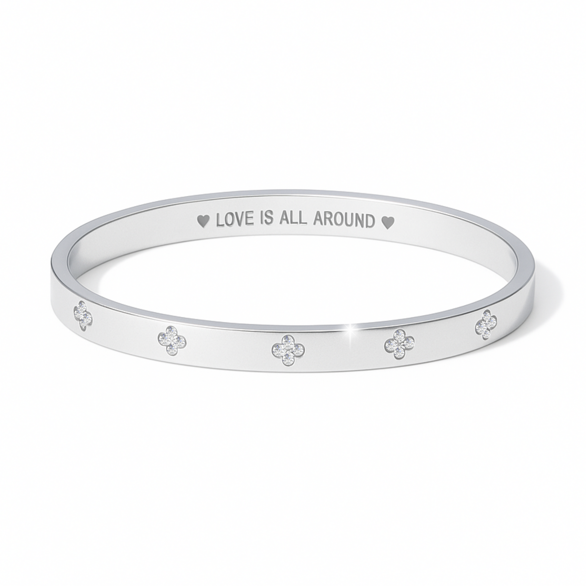 love bangle silver bracelet bangle clover cartier for women gift for her birthday sister mother mum wife jewellery 