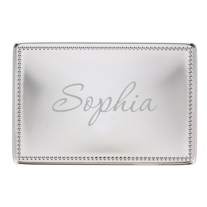 Jewellery Box with Customised Name Rectangular
