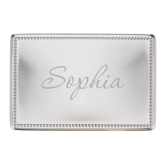Jewellery Box with Customised Name Rectangular