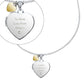 Personalised Sterling Silver Heart Locket Necklace for her Christmas birthday anniversary with Diamond and 9ct Gold Charm 