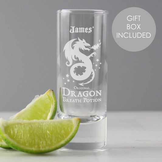 Personalised Dragon Breath Potion Shot Glass