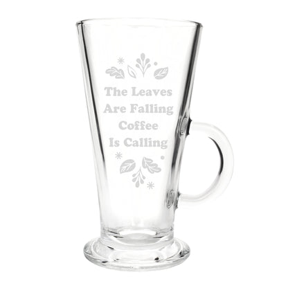 Personalised Autumn Latte Glass Peach Bomb Fashion, Jewellery, Homeware & Gifts Glasses & Barware