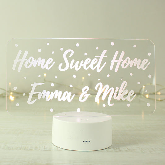 Personalised Polka-dot Message LED Colour Changing Light Peach Bomb Fashion, Jewellery, Homeware & Gifts 
