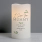 mothers day gift for mum woman special personalised candle LED wax love unique unusual
