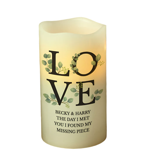 love candle led gift for her mothers day mum mummy girlfriend sister 