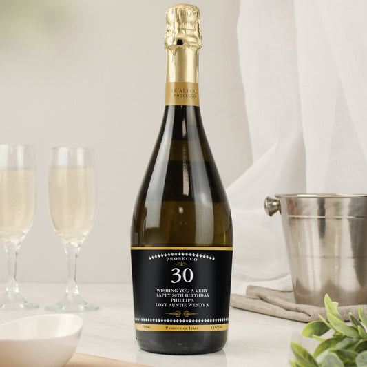 Personalised Birthday And Anniversary Bottle of Prosecco Peach Bomb Fashion, Jewellery, Homeware & Gifts Alcohol